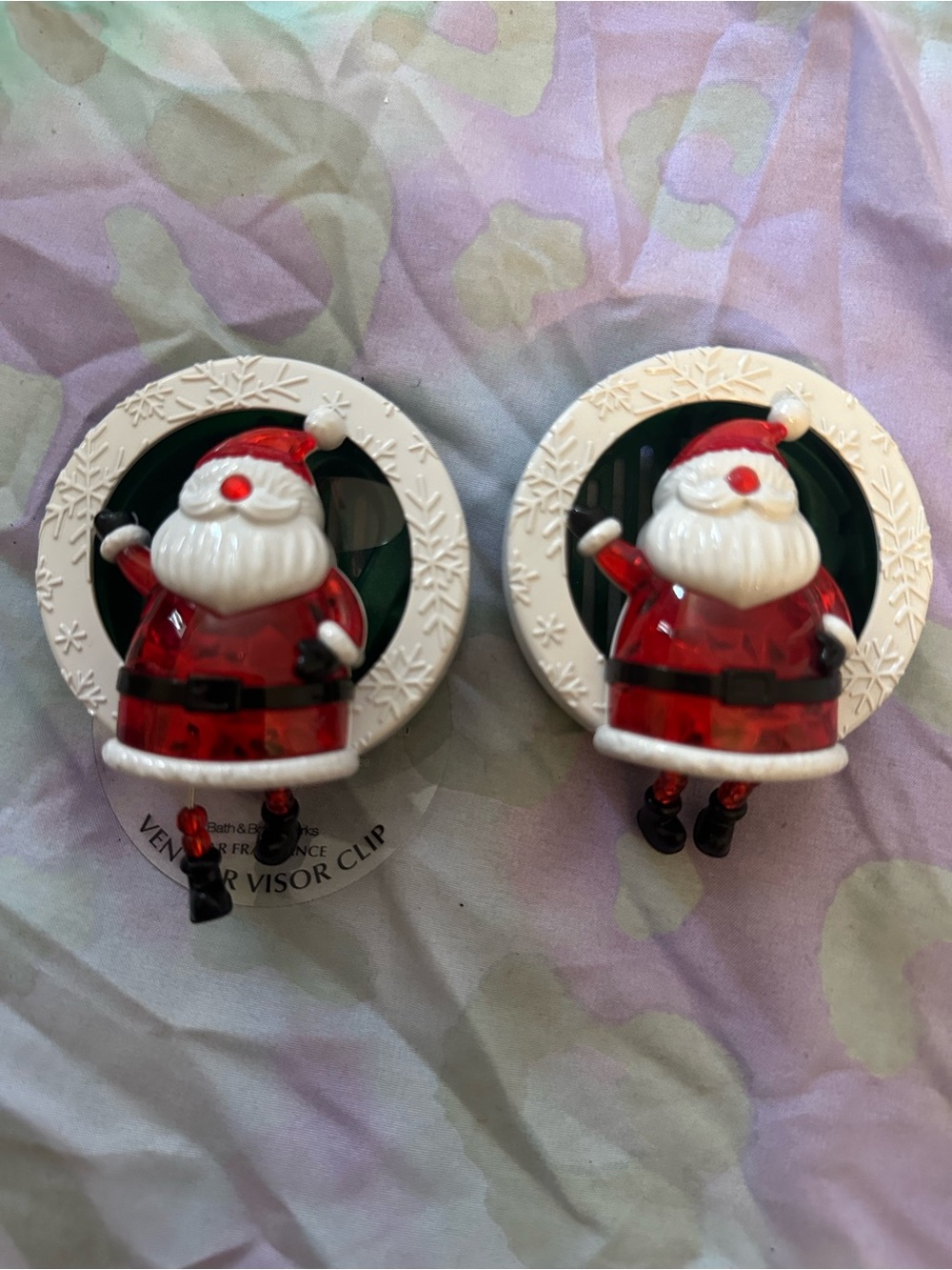 Santa car visor clip
